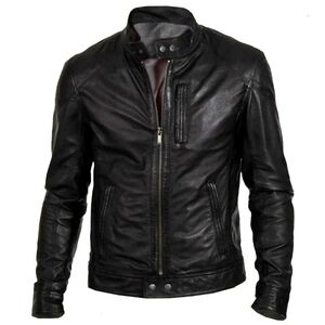 James Leather Mens Jacket, Size Small